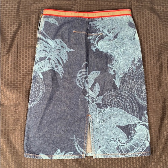 For Joseph Midi Side ZIP Jean Skirt With Stars - Picture 2 of 4